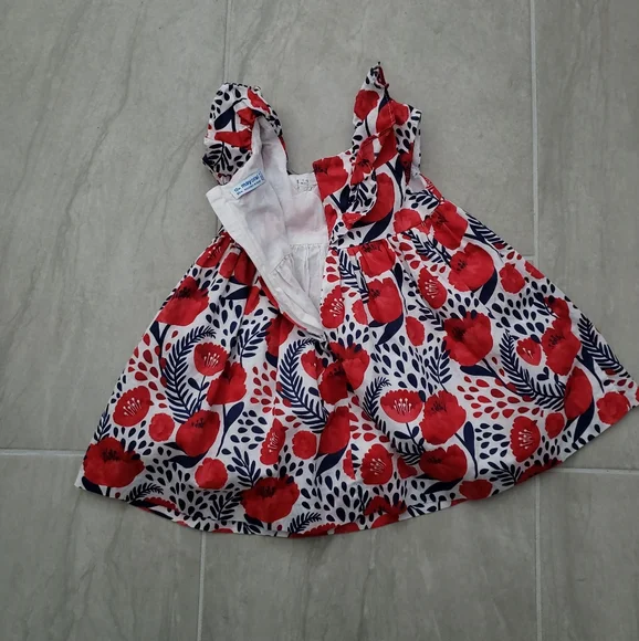 NWOT Mayoral Baby Girls Dress size 12m - Picture 8 of 13